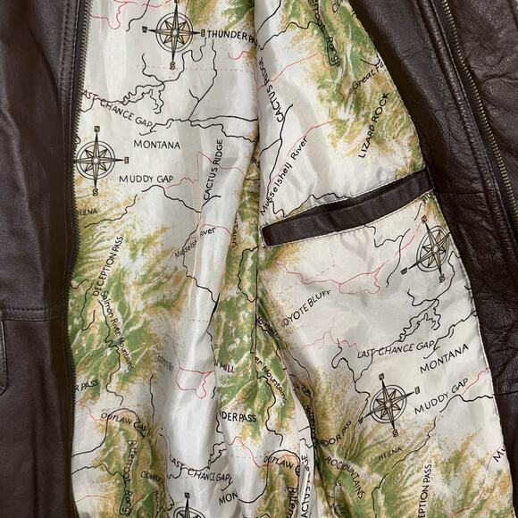 Vintage Leather Life Member North American Hunting Club Bomber Jacket Size Large - Picture 8 of 15